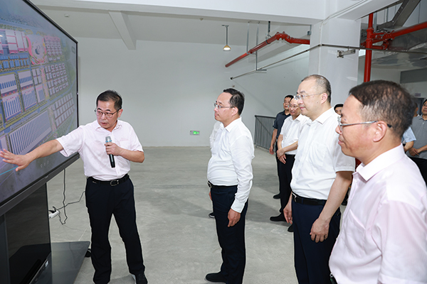 2024年7月23日，淮安市市長顧坤調研今世緣南廠區技改項目建設